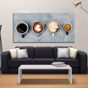 Πίνακας σε καμβά Coffees!