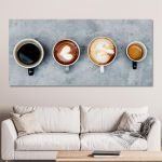 Πίνακας σε καμβά Coffees!