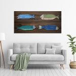 Canvas print Wooden fish