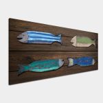 Canvas print Wooden fish