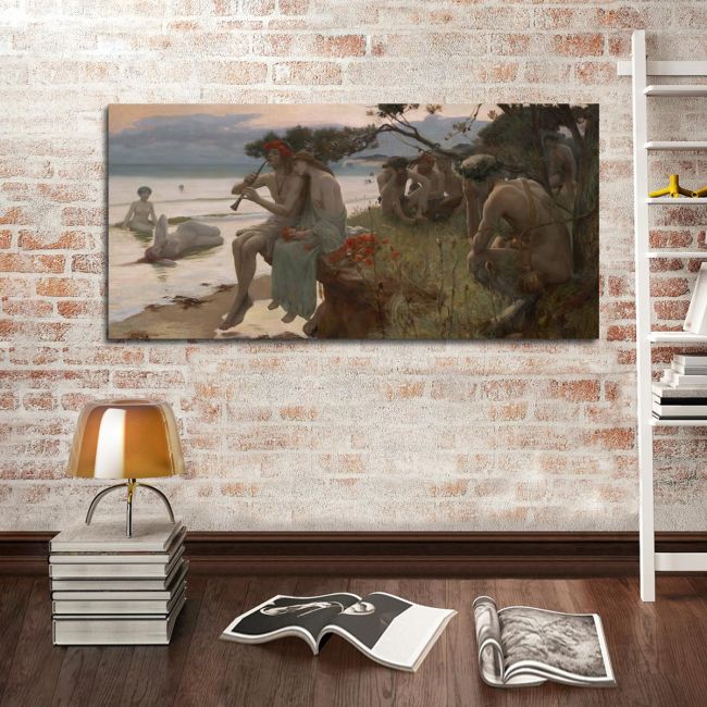 Canvas print Pastoral, Rupert Bunny, reproduction