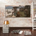 Canvas print Pastoral, Rupert Bunny, reproduction