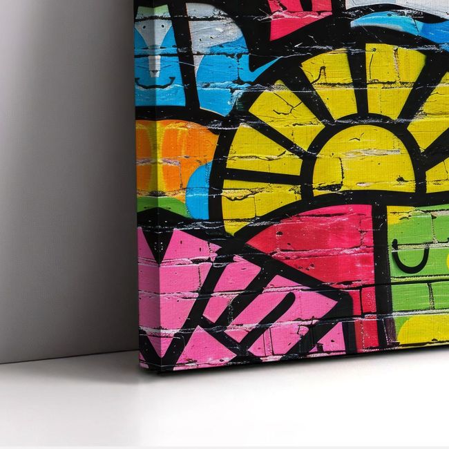 Canvas print Abstract graffiti wall I
