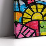 Πίνακας ζωγραφικής Abstract graffiti wall I