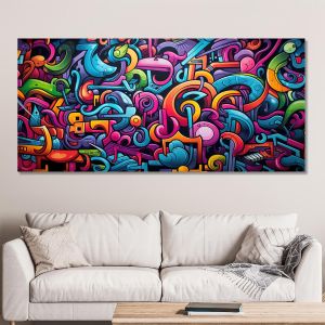 Canvas print Abstract graffiti wall 2