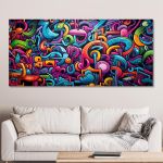 Canvas print Abstract graffiti wall