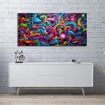 Canvas print Abstract graffiti wall