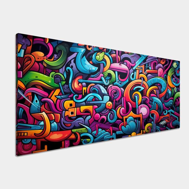 Canvas print Abstract graffiti wall
