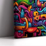 Canvas print Abstract graffiti wall
