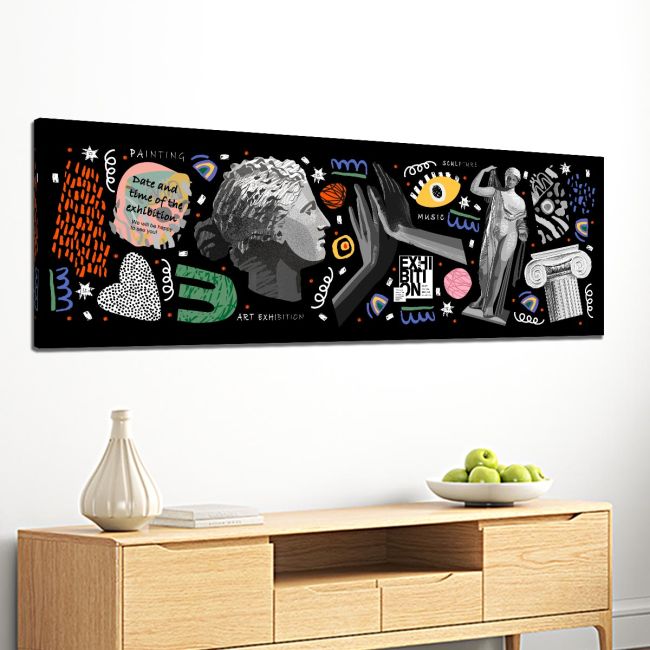 Canvas print Ancient Greece graffiti