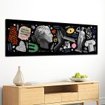 Canvas print Ancient Greece graffiti