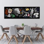 Canvas print Ancient Greece graffiti