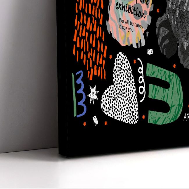 Canvas print Ancient Greece graffiti