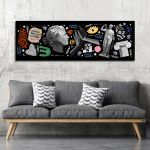 Canvas print Ancient Greece graffiti