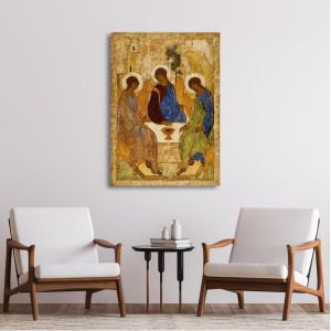 Πίνακας ζωγραφικής κάθετος, Αγία Τριάδα, Andrei Rublev 2