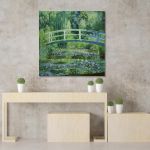 Πίνακας ζωγραφικής Water lilies and Japanese bridge, Monet