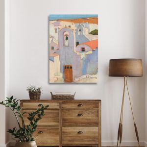 Canvas print Cycladic landscape detail Maleas, minimal style 2