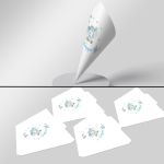 Paper candy cones,Cute blue elephant with flowers