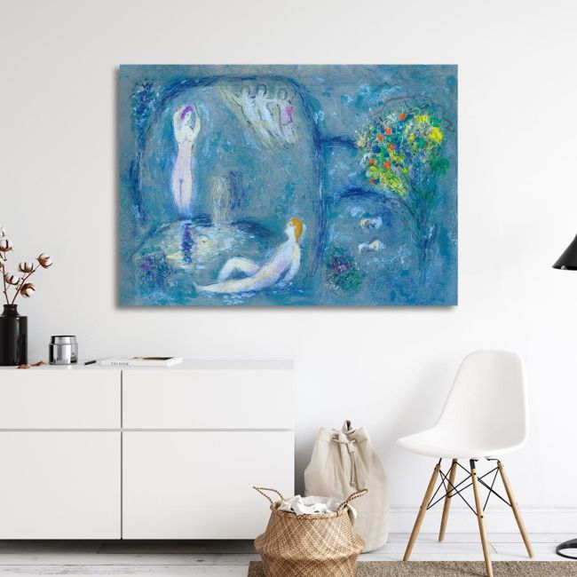 Canvas print Daphnis and Chloe, Daphnis and Chloe, reart (original Chagall M)