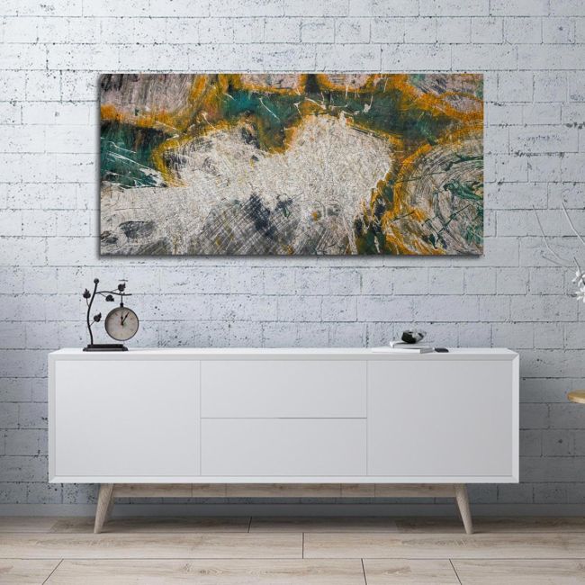 Canvas print Abstract selection LVI, panoramic