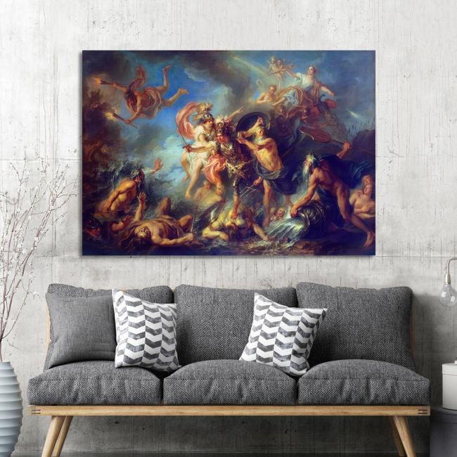 Canvas print Achille's wrath, Coypel C. A.