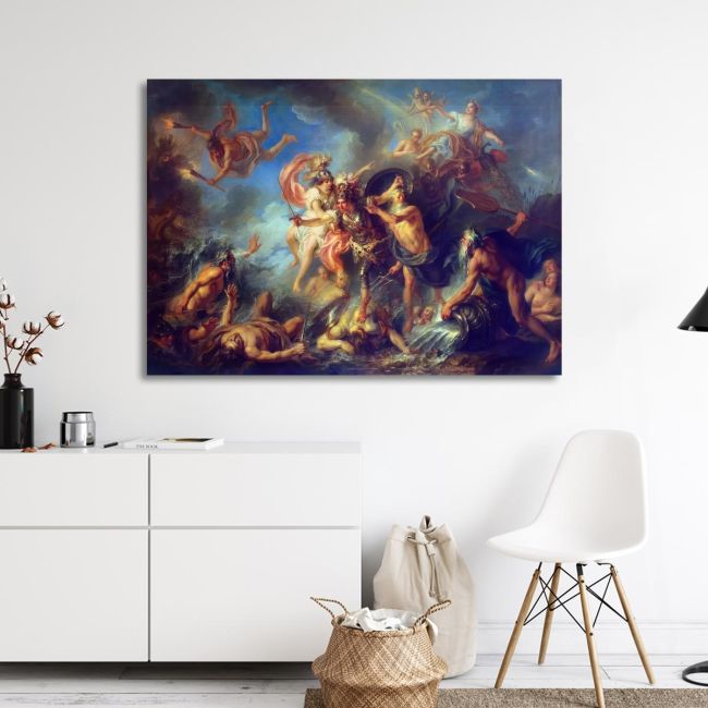 Canvas print Achille's wrath, Coypel C. A.
