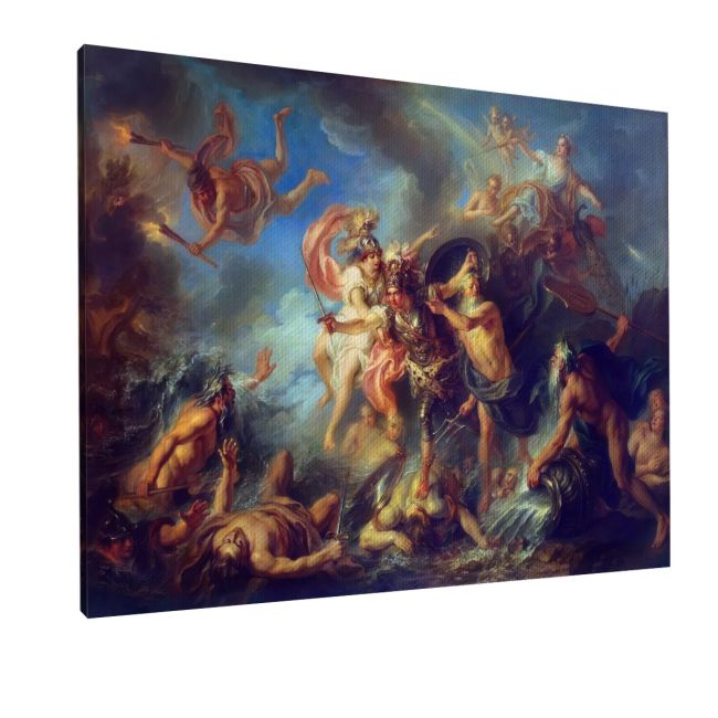 Canvas print Achille's wrath, Coypel C. A.