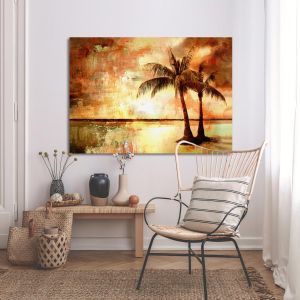Canvas print Palm trees vintage 2