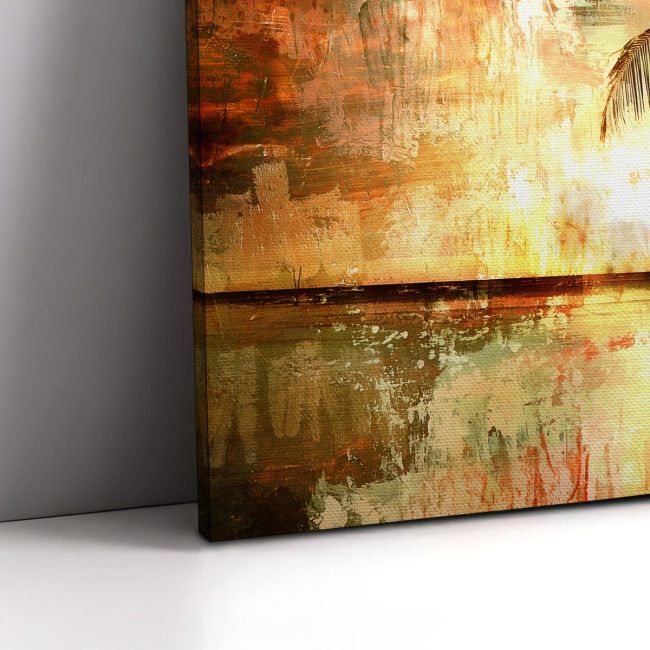 Canvas print Palm trees vintage