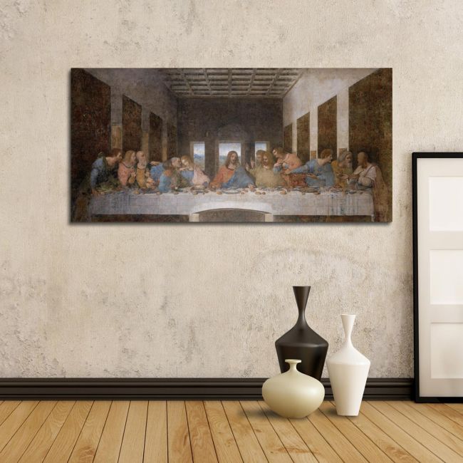 Canvas print The last supper, Leonardo da Vinci