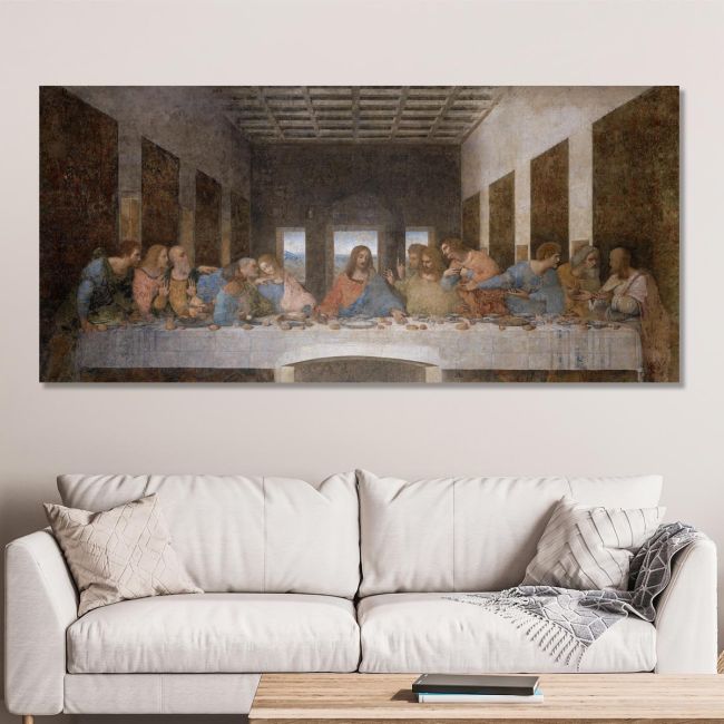 Canvas print The last supper, Leonardo da Vinci
