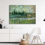 Canvas print View of Vétheuil, Monet C.