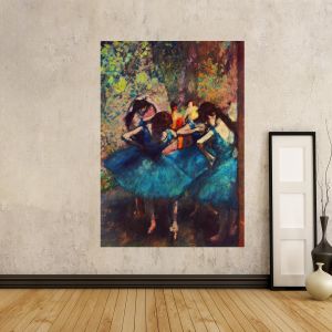 Canvas print Dancers in blue, Edgar Degas, reproduction