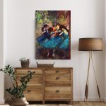 Canvas print Dancers in blue, Edgar Degas, reproduction
