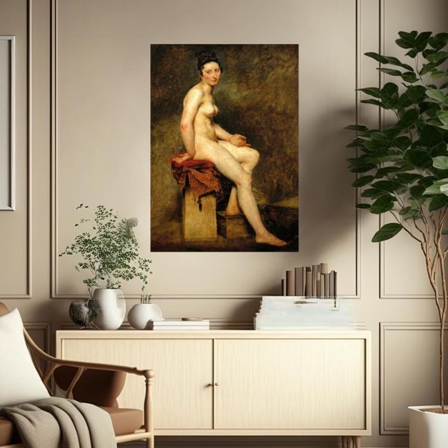 Canvas print Mademoiselle Rose, Delacroix Eugene