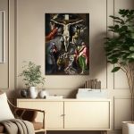 Canvas print Christ at the cross, El Greco