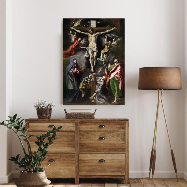 Canvas print Christ at the cross, El Greco