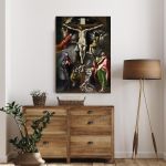 Canvas print Christ at the cross, El Greco