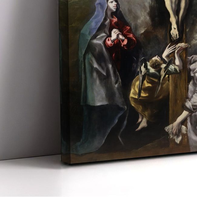 Canvas print Christ at the cross, El Greco