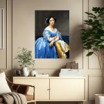 Canvas print Princesse Albert de Broglie, Ingres Jean August