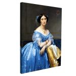 Canvas print Princesse Albert de Broglie, Ingres Jean August