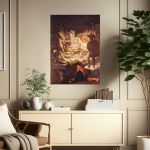 Canvas print The dream of Ossian, Ingres Jean Augus