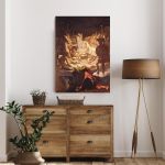 Canvas print The dream of Ossian, Ingres Jean Augus