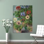 Canvas print Anemonen, Monet Claude