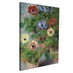 Canvas print Anemonen, Monet Claude