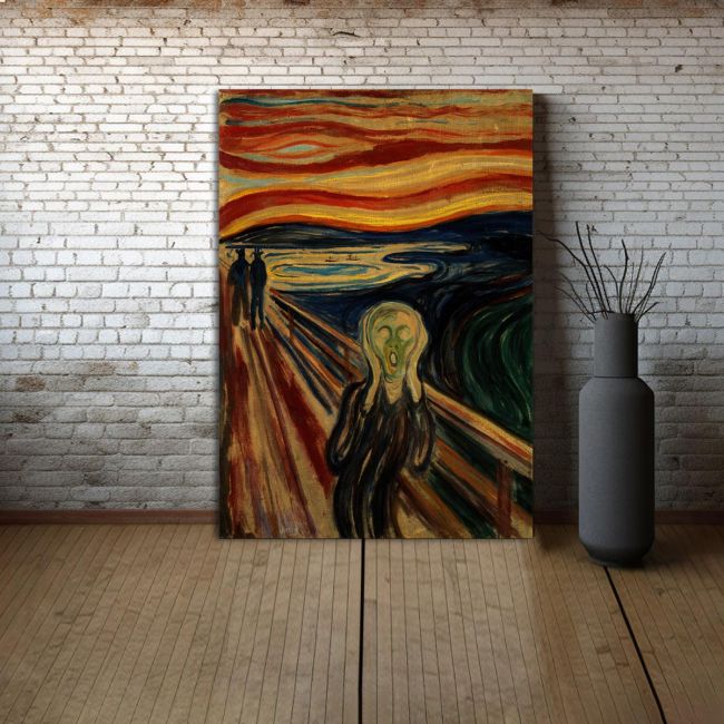 Canvas print The scream, Munch Edvard, , reproduction