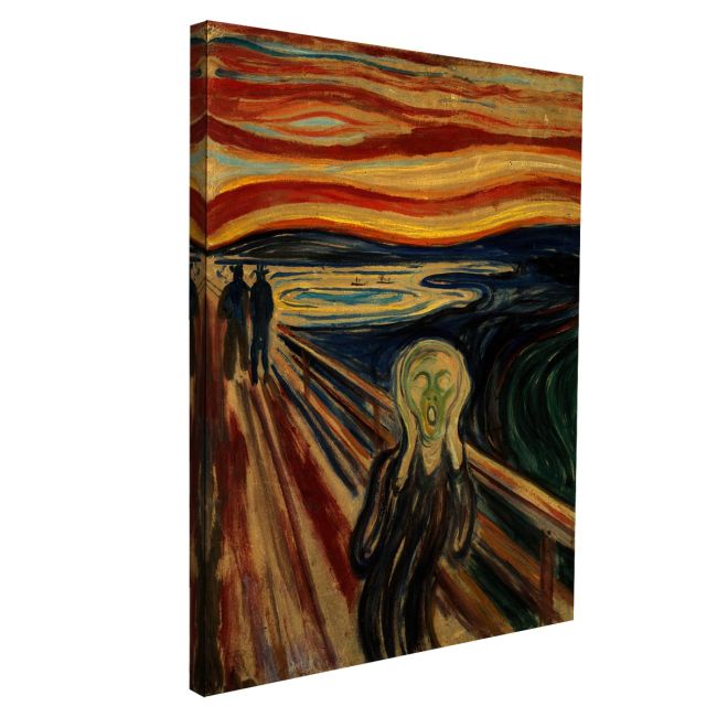 Canvas print The scream, Munch Edvard, , reproduction