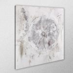 Canvas print Impasto white, square