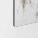 Canvas print Impasto white, square