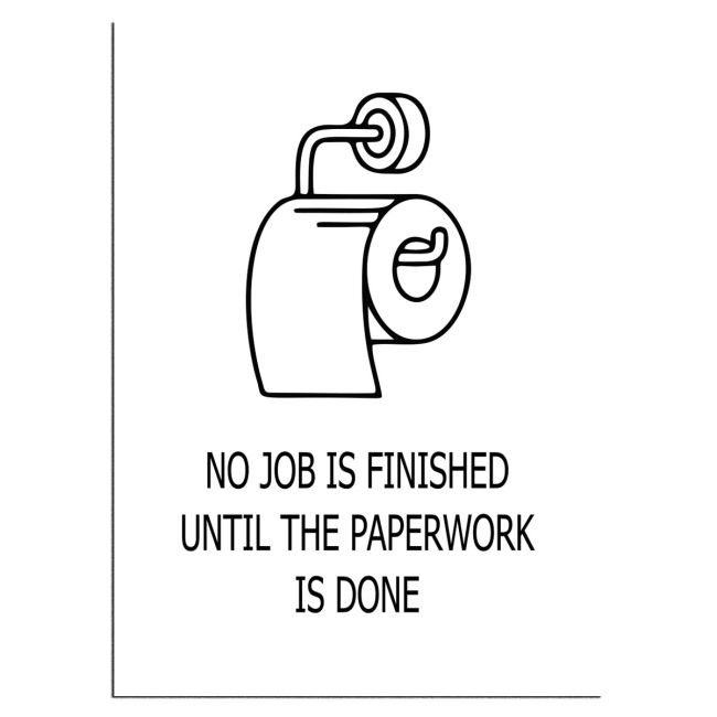 Poster No job is finished